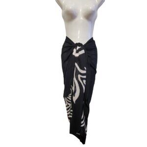 Womens Sarong Cotton Wrap, Handpainted Batik Wrapskirt Beach Pareo Beachwear-NEW